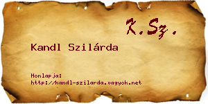 Kandl Szilárda névjegykártya